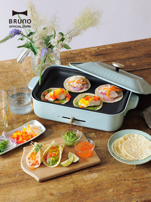 Compact Hotplate in Blue Gray