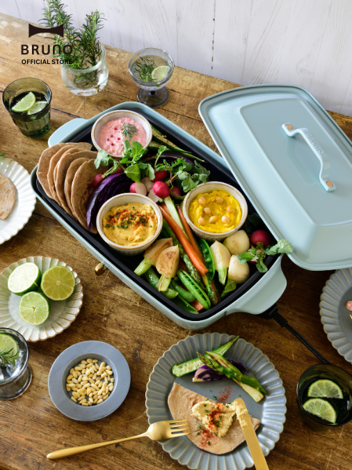 Grande Hotplate in Blue Gray