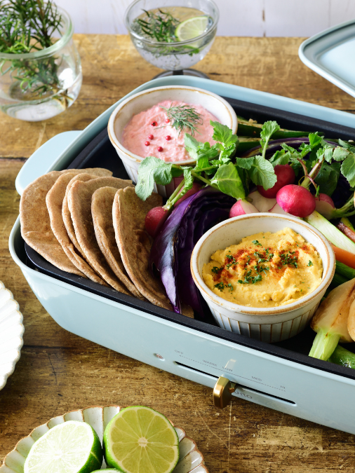 Grande Hotplate in Blue Gray