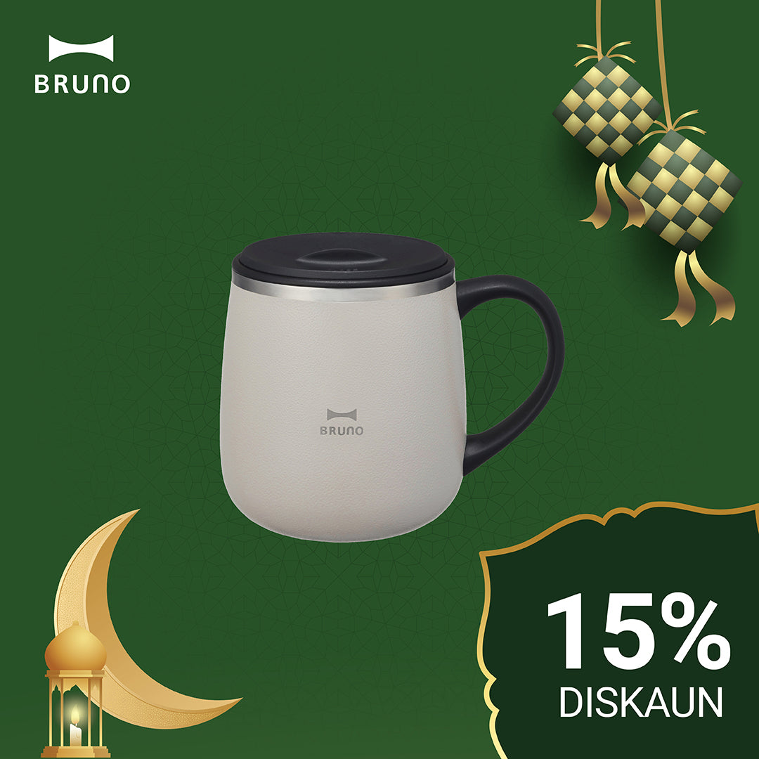 Stainless Steel Mug with Lid - Short