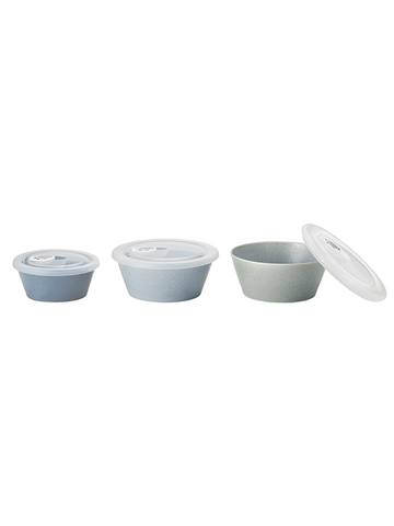 Set of 3 Ceramic Covered Container