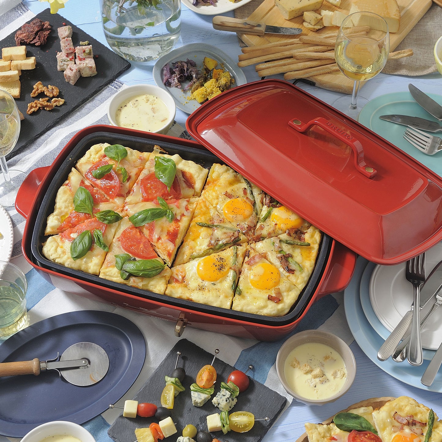Grande Hotplate in Red