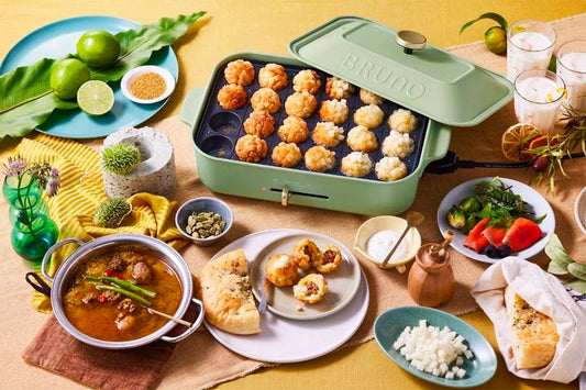 Mini Round Curry Buns Recipe for Bruno Compact Hotplate