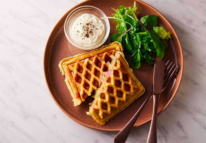 Bacon and Parsley Waffle