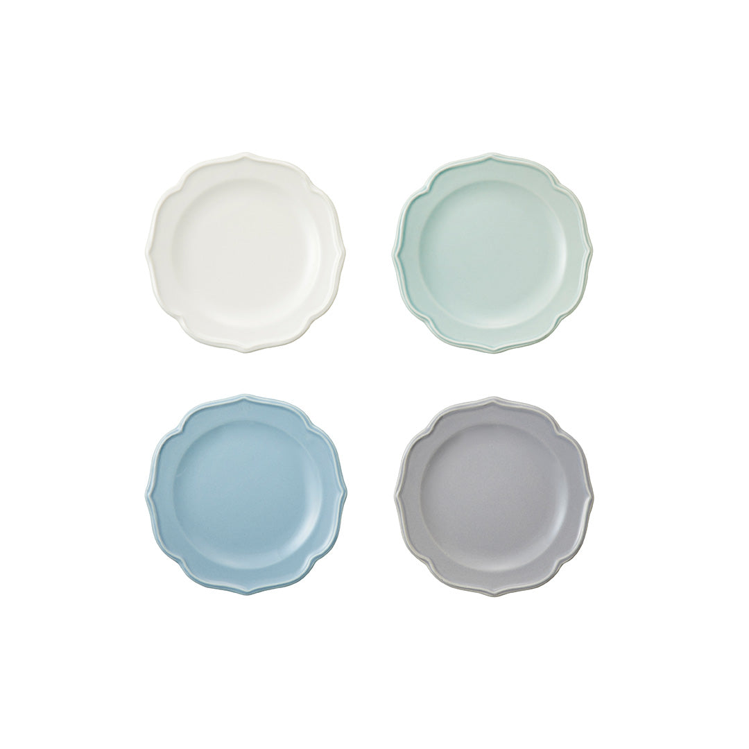 Set of 4 Ceramic Dessert Plate