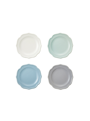 Set of 4 Ceramic Dessert Plate