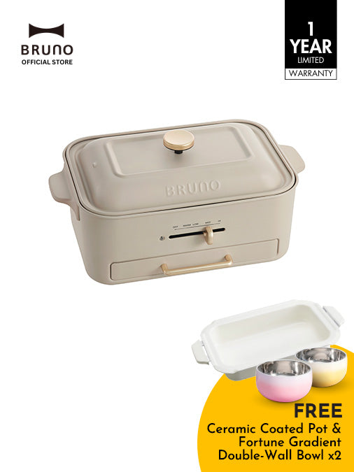 COMPACT Grill Hotplate in Greige – BRUNO Malaysia
