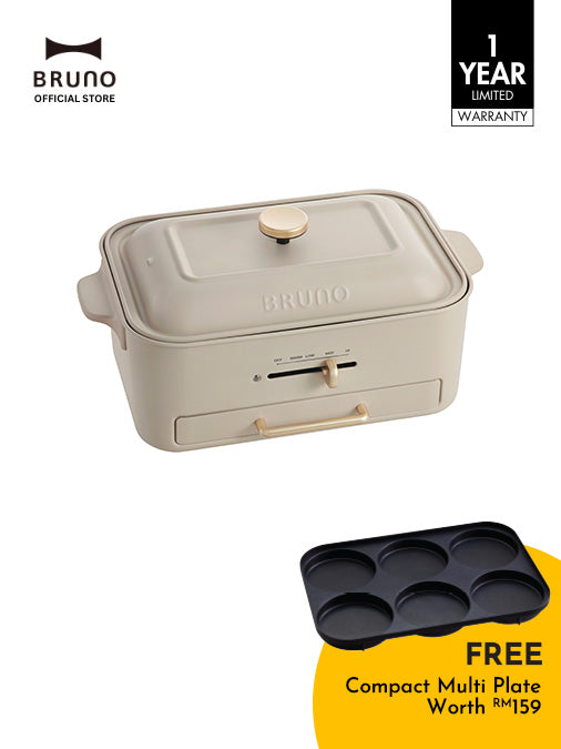 COMPACT Grill Hotplate in Greige – BRUNO Malaysia
