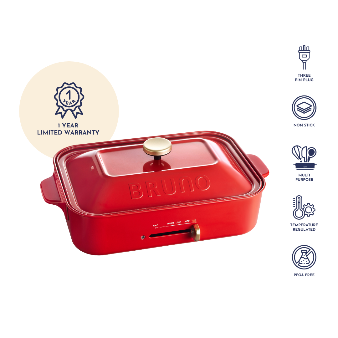 Compact Hotplate in Red